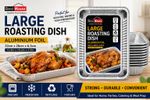 BH | Large Aluminium Foil Trays for Roasting & Baking | 32 x 26 x 6.3cm