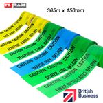 CAUTION Underground WARNING tape Electric Cable Water Pipe Gas Main 365meter rol