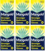 Marigold Stronger Bathroom Glove Medium 6 Pairs