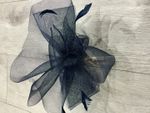 Claire’s Black Fascinator Headband Mesh Feather Occasion Wedding Races New Tags