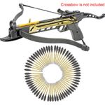 60pcs 6.5inch Aluminium Bolts Arrows for 50-80lbs Hunting Shooting Arrows