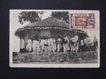 Postcard Ethiopia Un officier et sa suite picture side franked - b12015