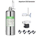 Aquarium CO2 Generator Kit Stainless Steel Reactor System for Plant Tank Fish