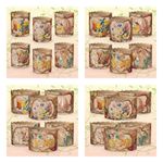 6pcs Baking Paper Molds for Easter Bread Cakes Panettone Paska 