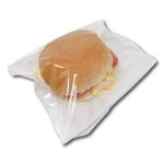 Film Fronted White Paper Bags - Clear Window Food Display for Sandwiches Cakes