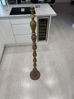 Vintage solid brass standing floor Lamp 53” Tall Heavy ! Oriental Design
