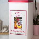 Personalised Stars Special Birthday Photo Milestone Party Card Post Box