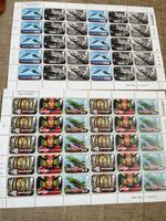 2 X 30 GERRY ANDERSON STAMP SHEETS THUNDERBIRDS, CAPTAIN SCARLETT, STINGRAY ETC
