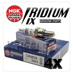 GENUINE NGK IRIDIUM IX SPARK PLUGS - CR9EIX - SET OF 4 - NGK 3521