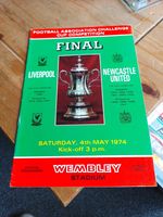 LIVERPOOL V NEWCASTLE UNITED 1974 WEMBLEY FA CUP FINAL  FOOTBALL PROGRAMME (3)LU
