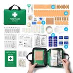 GATARN 220 pcs First Aid Kit Bag Medical Emergency Travel Home Car Taxi Work