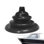 Black Boat Marine Rubber Steering Shift Cable Boot Protective Bellows Dia.105mm