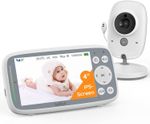 Wireless Video Baby Monitor with Camera, 4" IPS Screen, VOX Mode,8 Lullabies,UK