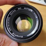Olympus OM f1.8 50mm Zuiko + Manual adapter + battery cover