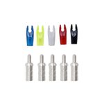 12 x Large Groove Pin Arrow Nocks Aluminium Arrow Nock Adapter/Connector 6.2mm.
