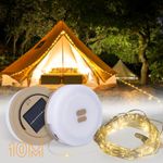 Solar Rechargeable Camping Lantern ,500 LM Portable LED Light - USB Charging