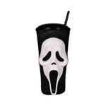 3D Ghostface Figurine Design Drinking Cup Scream Ghost Face Tumblers Portable