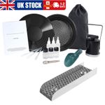 Gold Panning Kit With Sluice Box 12" Aluminum Gold Mining Equipment 16 PCS