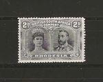 RHODESIA 1910/13 SG 128 2d Black & Slate Grey MINT