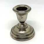 Antique Sterling Silver Snub Dwarf Candlestick 83g 6cm Filled/Weighted Base 1922