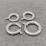 925 Sterling Silver Large Spring Ring Clasp 10mm 12mm 14mm 16mm 18mm 20mm