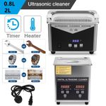 0.8L/2L Digital Ultrasonic Cleaner Ultra Sonic Bath Cleaning Tank Timer Heater