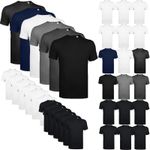 6 PACK Mens T-Shirt 100% Cotton Plain Short Sleeve Tee Top Multi Colors Gift Set