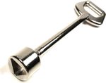 Electric / Gas Meter Box Key Long Reach Version Silver