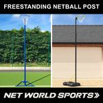 Freestanding Netball Posts | **SCHOOLS STANDARD** - Adjustable Posts + Net
