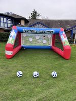 HIRE ONLY Inflatable Penalty Shootout football Birthday Event Bouncy Castle