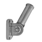 Adjustable Flag Pole Bracket Silver Wall Mounted Flag Pole Bracket