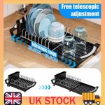 Small Dish Drainer Dish Rack With Removable Cutlery ,Holder For Kitchen Counter