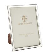 5”x7”in Hallmarked Solid 925 Sterling Silver Photo Frame 7341/13x18 wood back UK