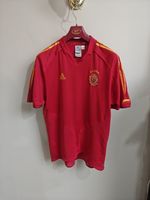 AUTHENTIC SPAIN 2004-06 HOME FOOTBALL SHIRT LARGE ADULT RED VINTAGE  