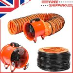 Heavy Duty 300mm Dust Fume Extractor Fan with 10m Ducting Industrial Workshop