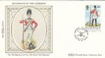 Regiments of the Garrison Irish Reginment GB Alderney Benham FDC 1985 (151172)