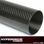 Carbon Fibre Tube Exhaust Sleeve OD 70 / ID 67  Blue, Red, Black Gloss Twill
