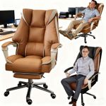 Executive Office Chair Swivel Recliner Gaming Computer Desk Chair With Footrest
