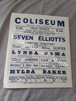 RARE Early Hylda Baker - Vintage Variety Flyer 1936 Coliseum Portsmouth