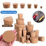 Tapered Cork Plugs Wooden Wine Corks Stoppers Reusable Sealing Stopper All Sizes