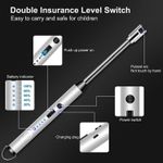 Rechargeable Electric Lighter BBQ Candle USB ARC Flameless Windproof Plasma