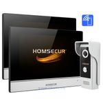 HOMSECUR Video Doorbell System with Touch Screen Monitor, 1080p WideView Camera