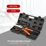 10T Hydraulic Crimper – V12-V28 Molds Leak-Proof Hydraulic Crimping Tool