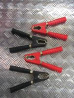 Red & Black Battery Booster Jump Lead Clip Clamp x 4 cables Charging