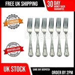 SET OF 6 KINGS DESSERT FORKS QUALITY PATTERN DESIGN HANDLE SMALLER CUTLERY