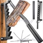 Wall-Mounted Wooden Kindling Log Splitter Carbon Steel Manual Fire Wood Cutter