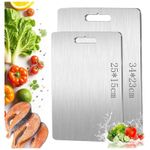 2 pcs multifunctional titanium cutting/chopping board, Double-Sided Food Grade
