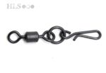 HLS Flexi ring quick change swivel matt black finish HLS carp tackle UK Size 8