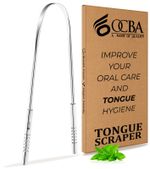 Tongue Scraper for Oral Health Natural Silver Tongue Cleaner Rustproof 1 Pack