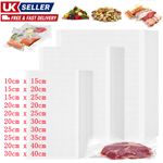 100Pack Food Vacuum Sealer Bags Vaccum Food Saver Storage Seal Bag Pack Embossed